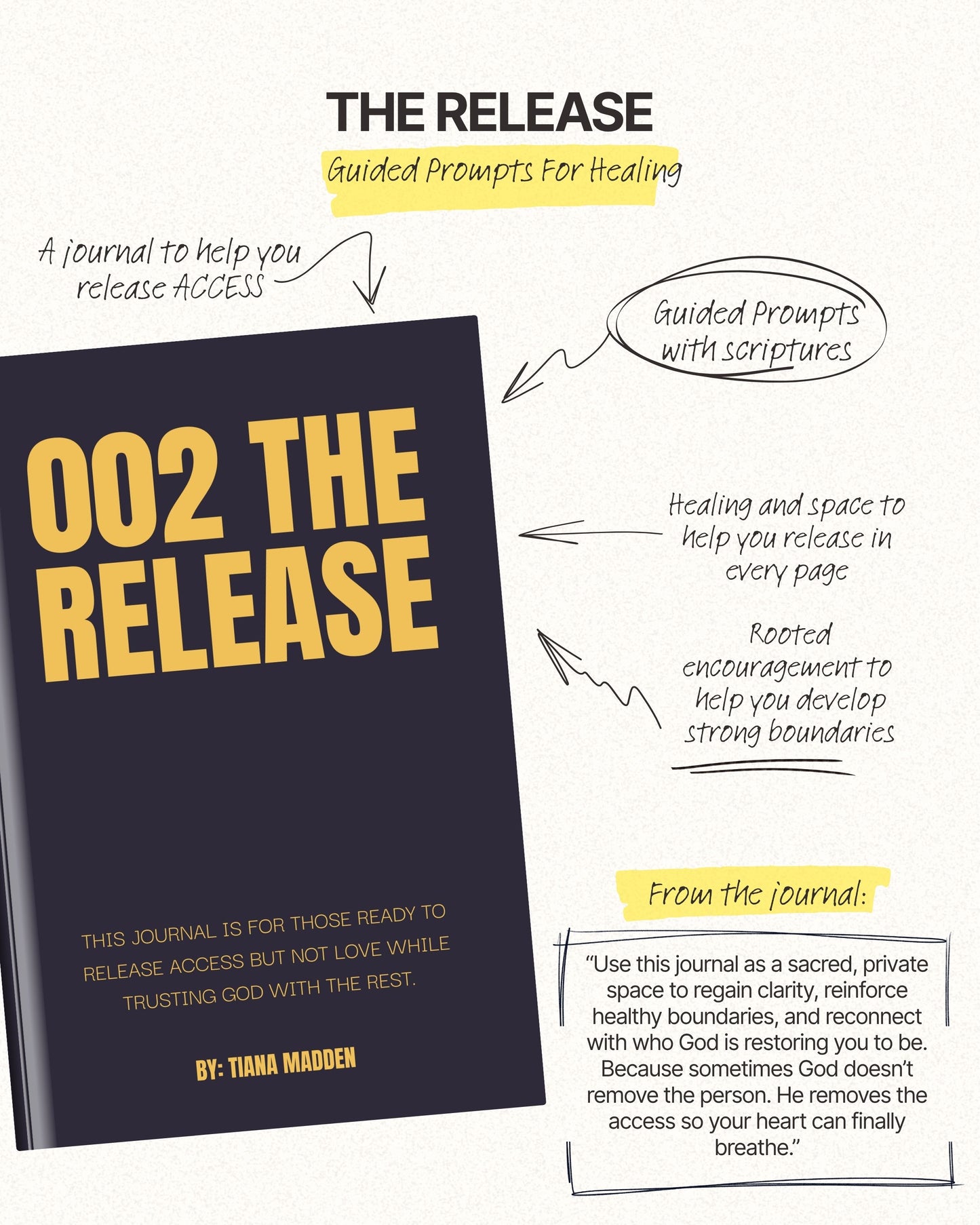 THE RELEASE - Guided Prompts For Healing (PHYSICAL JOURNAL)